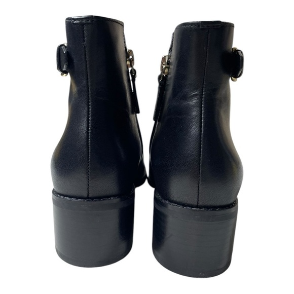 Cole Haan Women’s Haidyn Black Leather Buckle Booties - Picture 5 of 11